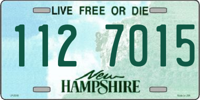 NH license plate 1127015
