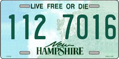 NH license plate 1127016