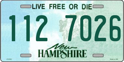 NH license plate 1127026