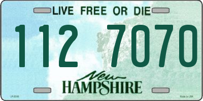 NH license plate 1127070