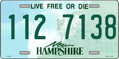 NH license plate 1127138