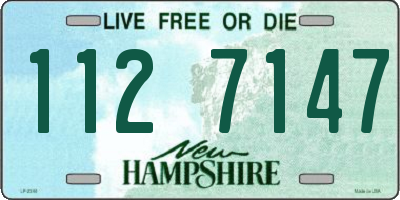 NH license plate 1127147