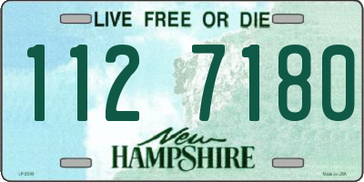 NH license plate 1127180