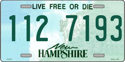 NH license plate 1127193