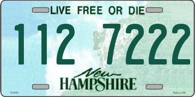 NH license plate 1127222
