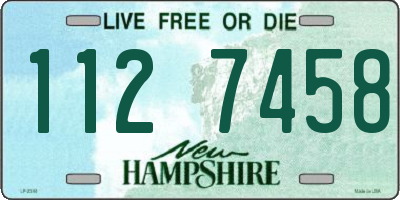 NH license plate 1127458
