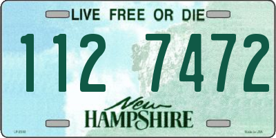 NH license plate 1127472