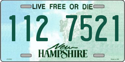 NH license plate 1127521