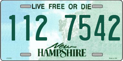 NH license plate 1127542