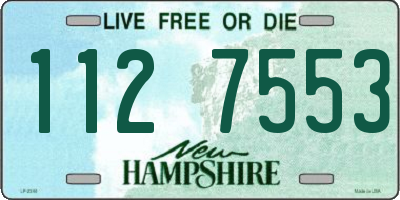 NH license plate 1127553