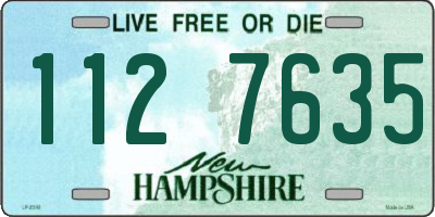 NH license plate 1127635