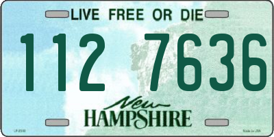 NH license plate 1127636