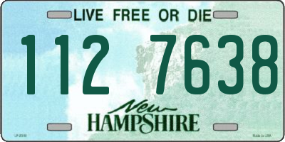 NH license plate 1127638