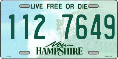 NH license plate 1127649