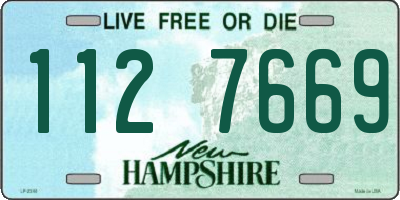 NH license plate 1127669