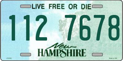 NH license plate 1127678