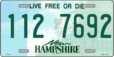NH license plate 1127692