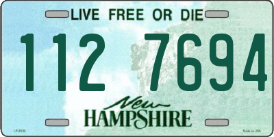 NH license plate 1127694