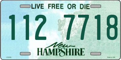 NH license plate 1127718