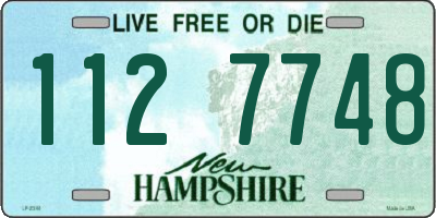 NH license plate 1127748