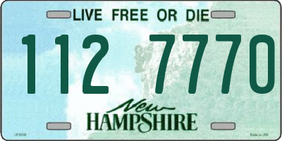 NH license plate 1127770