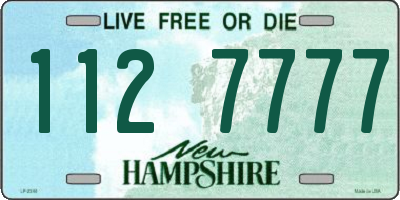 NH license plate 1127777