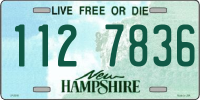 NH license plate 1127836