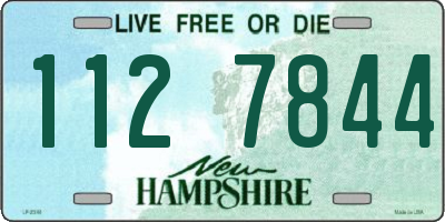 NH license plate 1127844