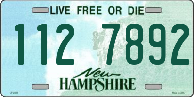 NH license plate 1127892