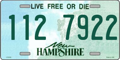NH license plate 1127922