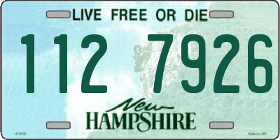 NH license plate 1127926