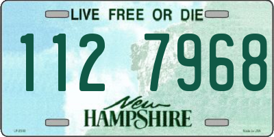 NH license plate 1127968