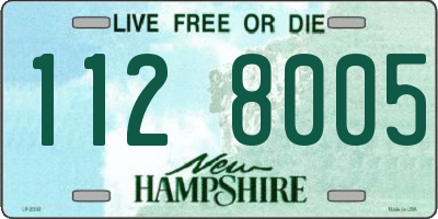 NH license plate 1128005