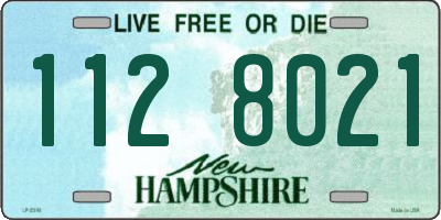 NH license plate 1128021