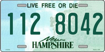 NH license plate 1128042