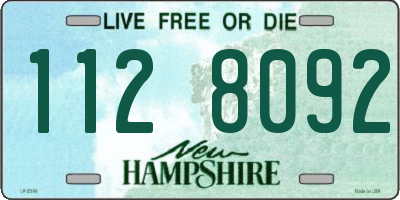 NH license plate 1128092