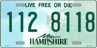 NH license plate 1128118