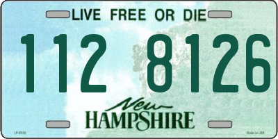 NH license plate 1128126