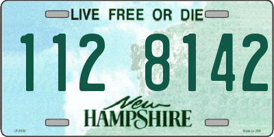 NH license plate 1128142