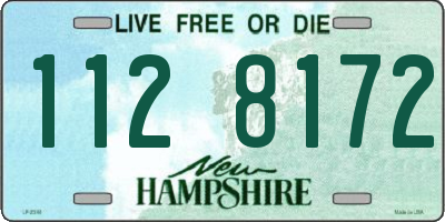 NH license plate 1128172
