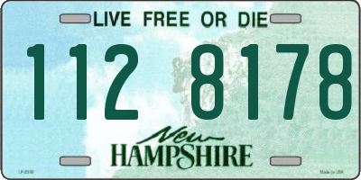NH license plate 1128178