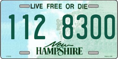 NH license plate 1128300