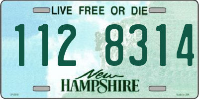 NH license plate 1128314