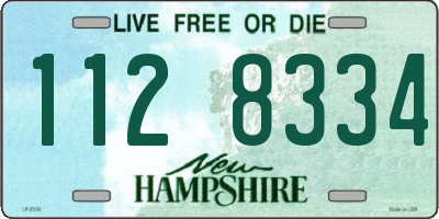 NH license plate 1128334