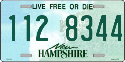 NH license plate 1128344