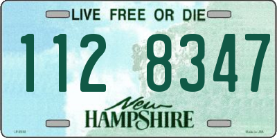 NH license plate 1128347