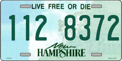 NH license plate 1128372