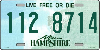 NH license plate 1128714
