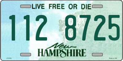 NH license plate 1128725