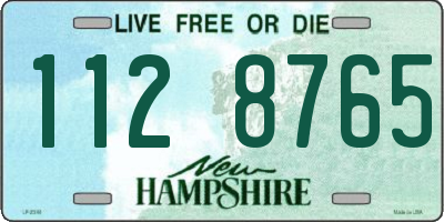 NH license plate 1128765